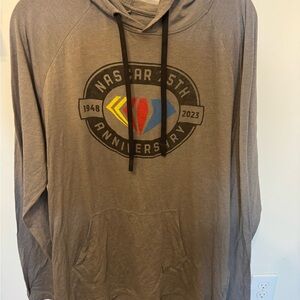 New Gray Hooded Men’s Shirt new era xl
